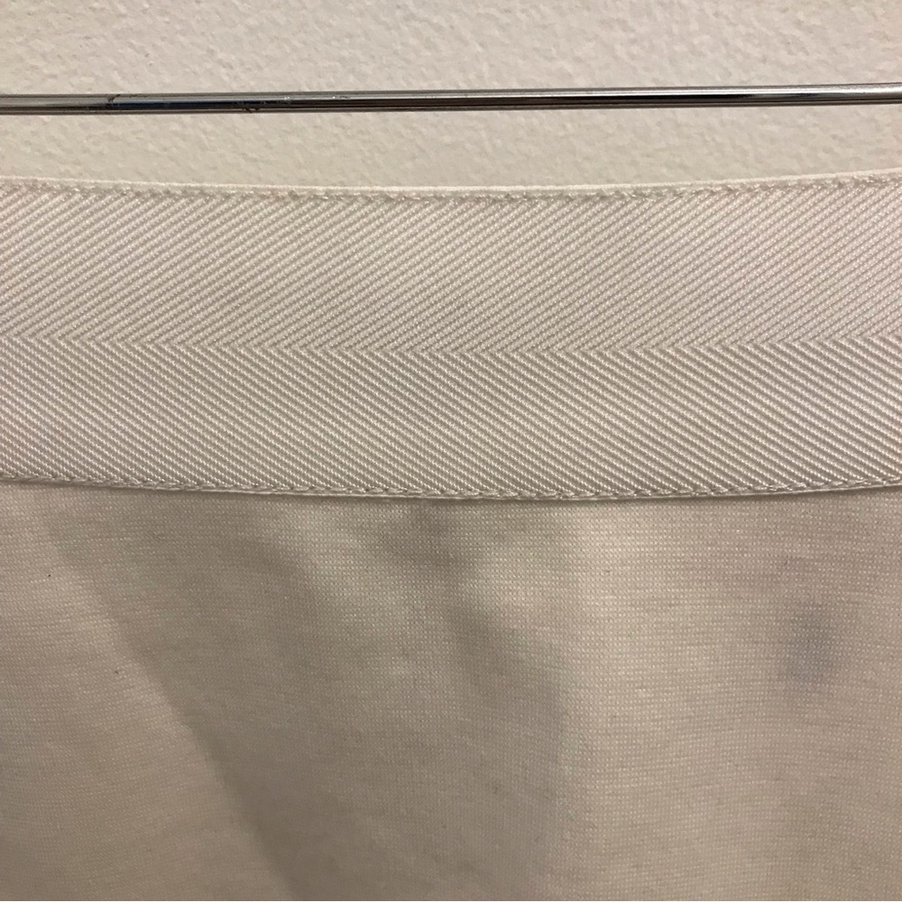 Rebecca Taylor Fit and Flare Skirt 0 white cotton silk - Picture 3 of 8